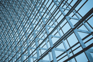 A building with many windows and some glass